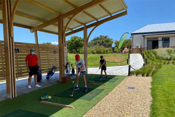 Golf coaching on the undercover driving range, 7-days a week with EOGA at Atlantic Beach Links