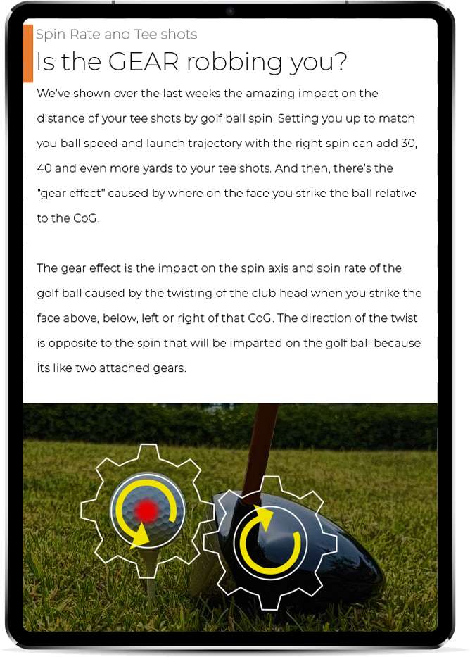 RetailTribe Spin rate and tee shots
